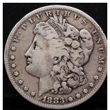 1883S Morgan silver dollar