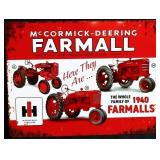 Metal McCormick Deering Farmall sign