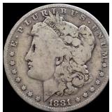 1881O Morgan silver dollar