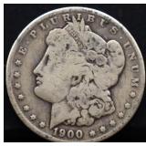 1900O Morgan silver dollar