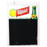 Vntg metal 20x28 Squirt adv menu board