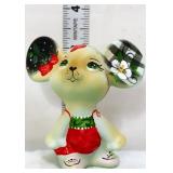 Fenton Strawberry Season mouse figure