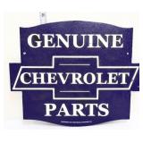 Cast iron Genuine Chevy Parts plaque