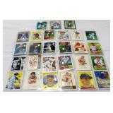 Lot of 27 1 grain silver bars on sports cards