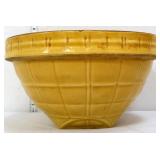Vintage yellow windowpane #10 mixing bowl