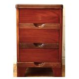 Vintage Deco 3 drawer nightstand see photos
