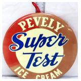 Vntg 7in celluoid Pevely Ice Cream sign