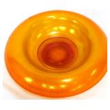 Fenton 11.5in marigold carnival centerpiece bowl