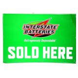 Metal 36x24 Interstate Batteries adv sign see pics