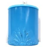 Vintage blue milk glass jar w/ lid