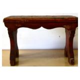 Vintage wood small stool