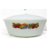 Vntg milk glass nature