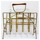 MCM magazine rack with wood handle