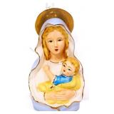 Vntg 7in Nancy Pew Madonna & child planter
