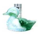 Green/white slag 2in duck figure