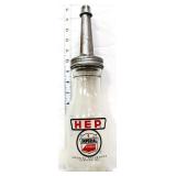 Glass Imperial oil bottle