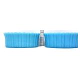Lot of 2 oval blue milk glass small bowls
