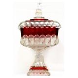 Cranberry flash covered wedding compote see pic