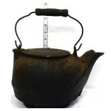 Vintage cast iron tea kettle