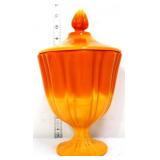 MCM LE Smith bittersweet lidded pedestal compote