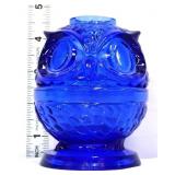 Cobalt owl 2 piece fairy lamp