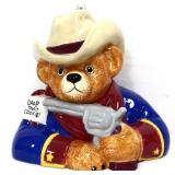 Drop That Cookie cowboy cookie jar see pics