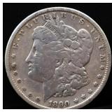 1890 Morgan silver dollar
