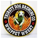 Metal 15in Thirsty Dog Brewing sign
