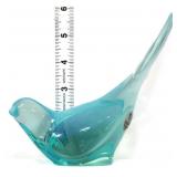 Fenton aqua blue bird of happiness figure
