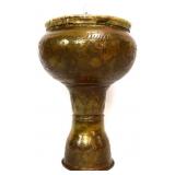 Vintage 13in ornate copper hand drum
