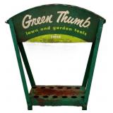 Vntg metal Green Thumb store display rack see pics
