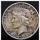 1935S peace dollar