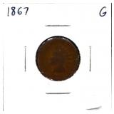 1867 Indian head penny