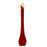 MCM 14in amberina swung vase