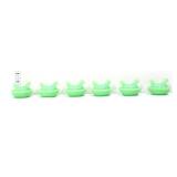 Lot of 6 miniature jadeite hens on nest