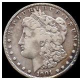 1901S Morgan silver dollar