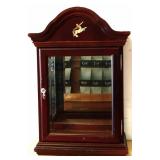 Mahogany mirror back cabinet, see photos