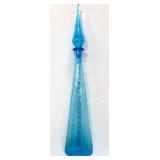 Empoli 28in blue decanter with stopper