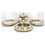 4 piece estate silverplate lot