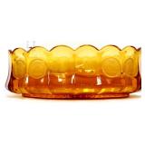 Fostoria 8.75in amber coin glass oval bowl