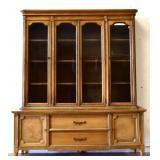 MCM 2 piece china cabinet see photos