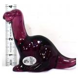 Fenton amethyst dinosaur figure
