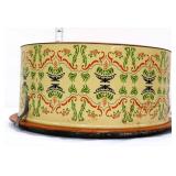 Vntg metal Decoware cake tin see pics