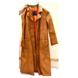 Vintage brown leather coat see photos