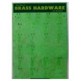 Vntg masonite 22x31.75 Brass Hardware store sign