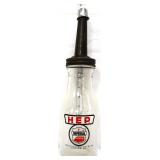 Glass Imperial oil bottle