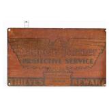 Vntg metal 13.75x8 Capper