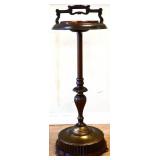 Vintage smoke stand w/ amber glass ashtray