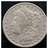 1888 Morgan silver dollar