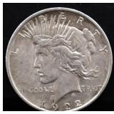 1922D peace dollar